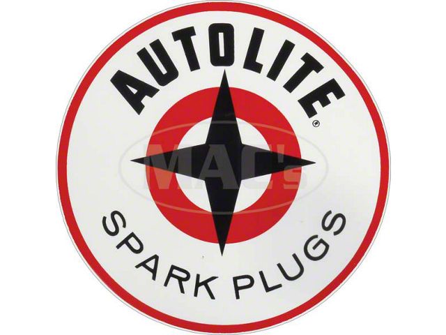 Autolite Spark Plug Decal, 4 Diameter