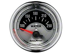 Auto Meter American Muscle Series 2-1/16-Inch Water Temperature Gauge; 100-250 Fahrenheit