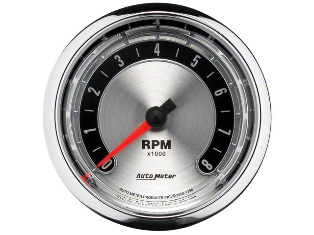 Autometer 3-3/8 In Dash Tachometer American Muscle 0-8000RPM