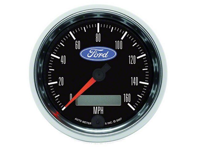 Autometer 3-3/8 Speedometer, 0-160 MPH - Ford Logo, Programmable