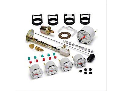 Auto Meter Chevy Vintage Series 5-Gauge Kit; Mechanical