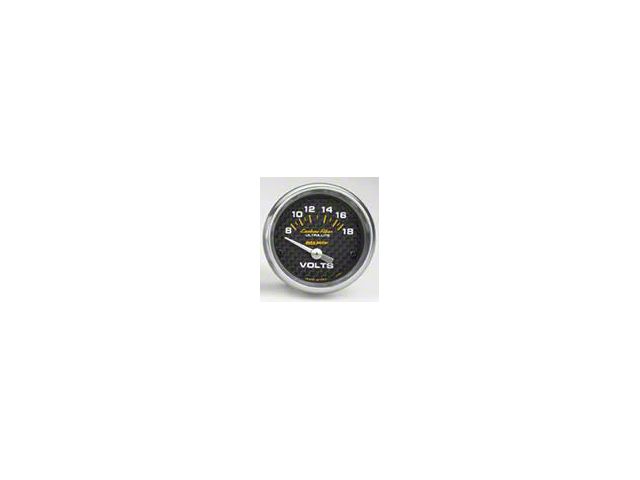 Autometer Carbon Fiber Voltmeter Gauge