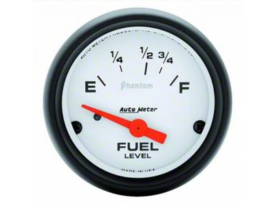 Auto Meter Phantom Series 2-1/16-Inch Oil Pressure Gauge; 0-100 PSI