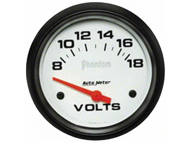 Autometer Phantom Voltmeter Gauge