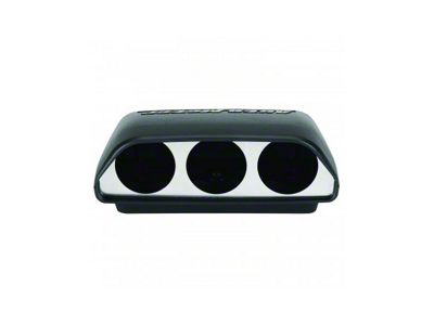 Auto Meter Universal Dash Top Triple Gauge Pod Mount; 2-1/16 Inch (Universal; Some Adaptation May Be Required)