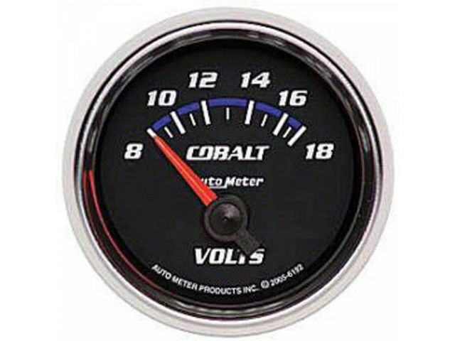 Autometer Voltmeter Gauge, Cobalt