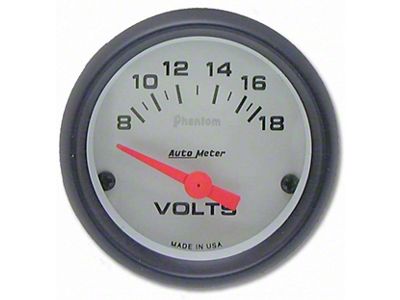 Autometer Voltmeter Gauge, Phantom Series