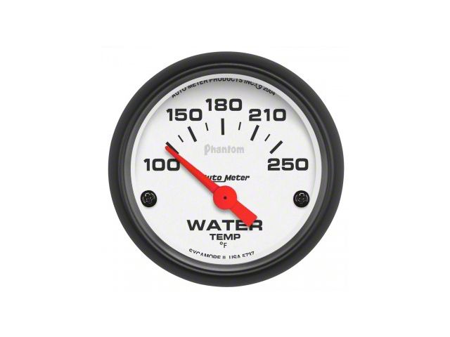 Autometer Water Temperature Gauge, Phantom