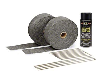 Automotive Exhaust & Header Wrap Kit - Black