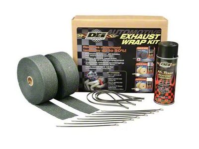 Automotive Exhaust & Header Wrap Kit - Black