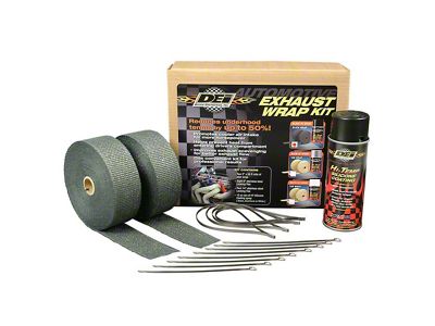 Automotive Exhaust & Header Wrap Kit - Black