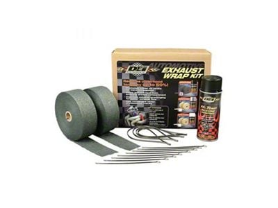 Automotive Exhaust & Header Wrap Kit - Black