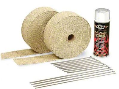 Automotive Exhaust & Header Wrap Kit - White