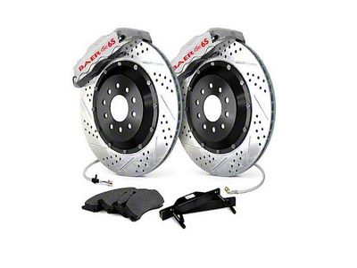 Baer Extreme+ Front 6-Lug Big Brake Kit with 14-Inch Rotors; Silver Calipers (60-87 C10, C15 w/ CPP Nodular Iron 2.50-Inch Drop Spindles)