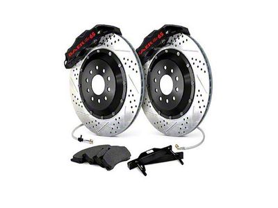 Baer Extreme+ Rear 6-Lug Big Brake Kit with 14-Inch Rotors; Black Calipers (60-87 C10, C15 w/ OE Large Pattern 10/12-Bolt C-Clip Housing Ends)