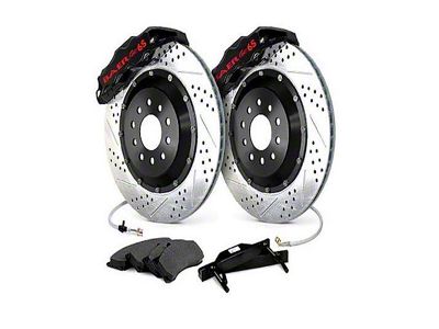 Baer Extreme+ Rear 5-Lug Big Brake Kit with 15-Inch Rotors; Black Calipers (60-87 2WD Blazer, C10, C15, C20 w/ OE C-Clip Rear End)