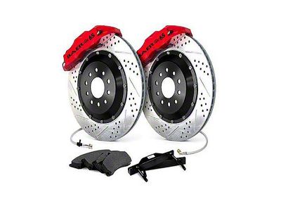 Baer Extreme+ Rear 6-Lug Big Brake Kit with 15-Inch Rotors; Red Calipers (60-87 2WD Blazer, C10, C15, C20 w/ OE C-Clip Rear End)