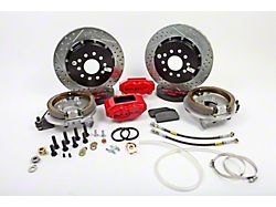 Baer SS4+ Rear Big Brake Kit with 13-Inch Rotors; Red Calipers (67-69 Camaro w/ OE Small Pattern 10/12-Bolt C-Clip Housing Ends)
