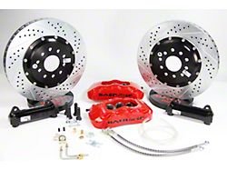 Baer Pro+ Rear Big Brake Kit with 13-Inch Rotors; Red Calipers (84-87 Corvette C4)