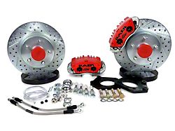 Baer Classic Series Front Big Brake Kit with 11-Inch Rotors; Red Calipers (67-69 Firebird)