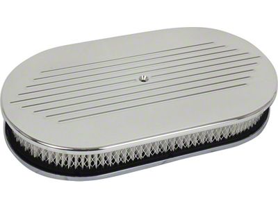 Ball Milled 4v Oval Air Cleaner (60-69 Comet; 60-70 Falcon; 61-65 Falcon Sedan Delivery)