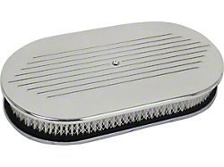 Ball Milled 4V Oval Air Cleaner Assembly with Element (55-79 Ford Thunderbird)