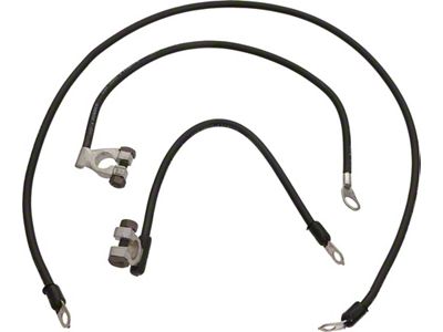 Battery Cable Set, Exact Reproduction, FE Eng, Fl-Size, 1963