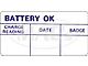 Battery Decal - Battery OK Test - Ford