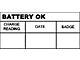Battery Decal - Battery OK Test - Mercury