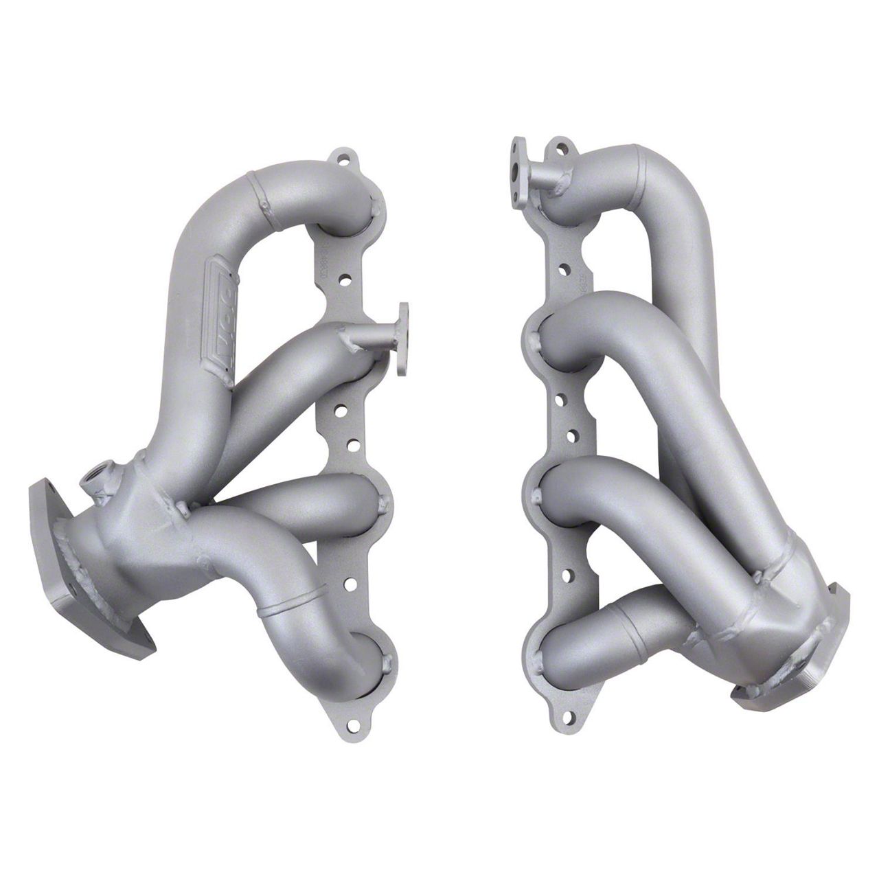 BBK Ecklers 1-3/4-Inch Shorty Headers; Polished Silver