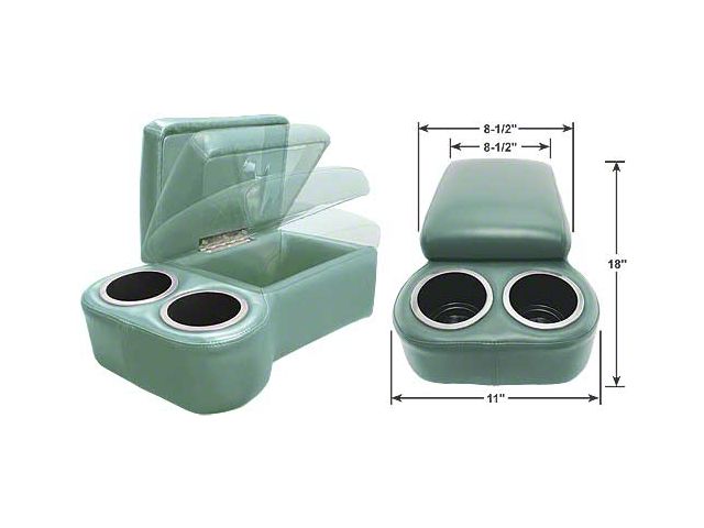 BC Seat Cruiser Console - 18 x 11 x 7 - Aqua