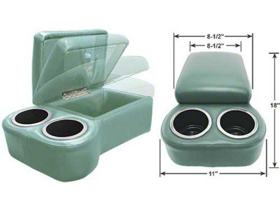 BC Seat Cruiser Console - 18 x 11 x 7 - Aqua