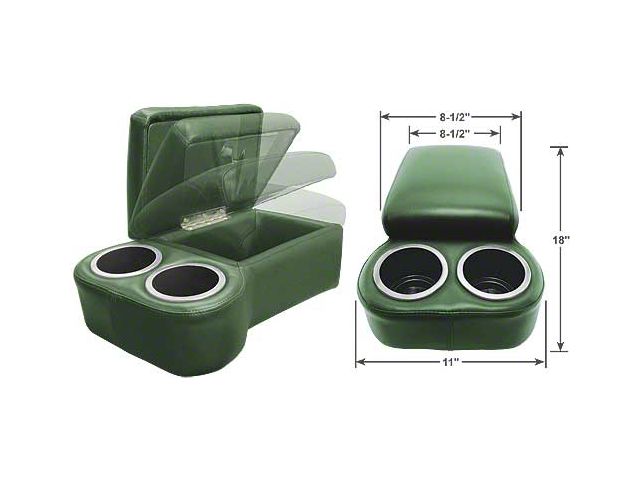 BC Seat Cruiser Console - 18 x 11 x 7 - Green