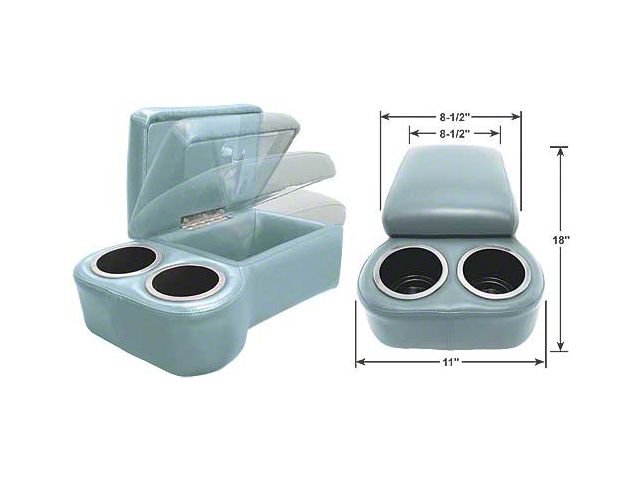 BC Seat Cruiser Console - 18 x 11 x 7 - Light Blue