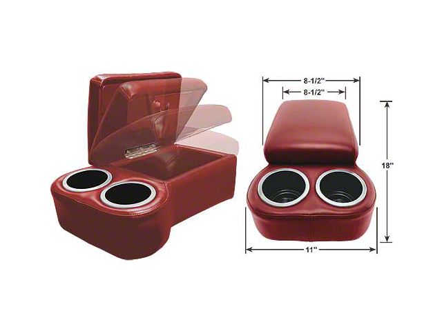 BC Seat Cruiser Console - 18 x 11 x 7 - Red