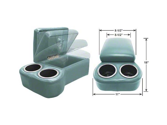 BC Seat Cruiser Console - 18 x 11 x 7 - Turquoise