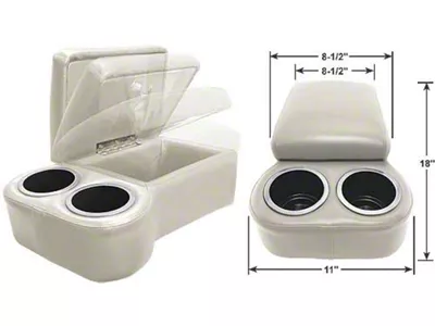 BC Seat Cruiser Console - 18 x 11 x 7 - White