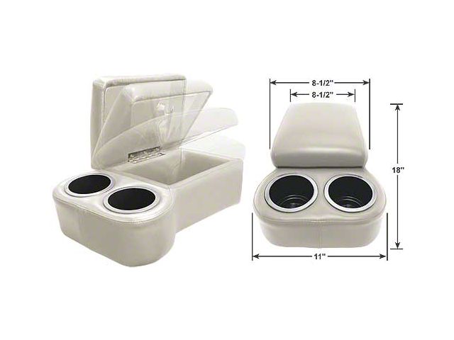 BC Seat Cruiser Console - 18 x 11 x 7 - White