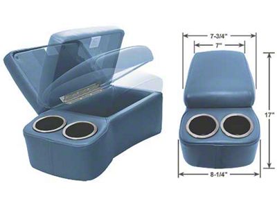 BD Drinkster Seat Console - 17 x 8-1/4 - Dark Blue
