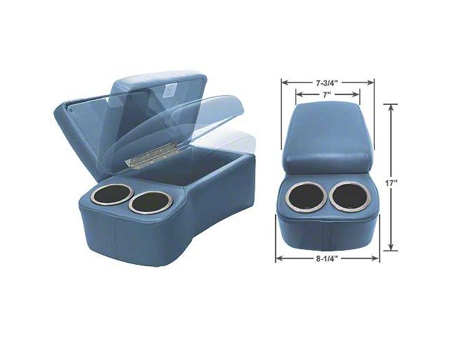 BD Drinkster Seat Console - 17 x 8-1/4 - Dark Blue
