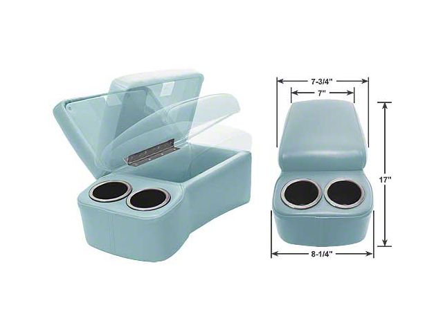 BD Drinkster Seat Console - 17 x 8-1/4 - Light Blue