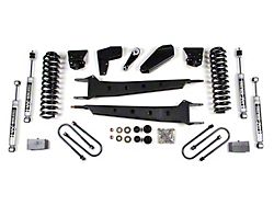 BDS 4-Inch Radius Arm Suspension Lift Kit with Rear Leaf Springs and NX2 Nitro Shocks (80-96 Bronco w/ Power Steering)