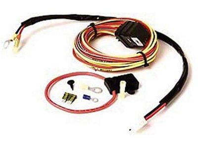 Be Cool Camaro Cooling Fan Relay Wiring Harness, For Dual Fans 1970-1992