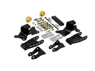 Belltech 4-Inch Drop Leaf Spring Shackle and Hanger Kit (90-96 C2500; 88-96 C3500)