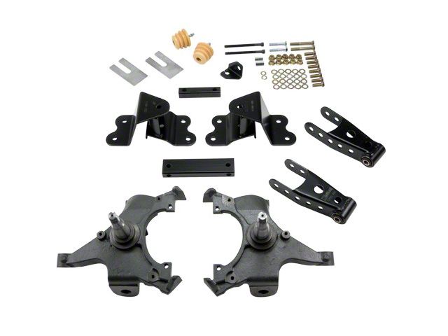 Belltech Lowering Kit; 2-Inch Front / 4-Inch Rear (88-98 C1500 Extended Cab)