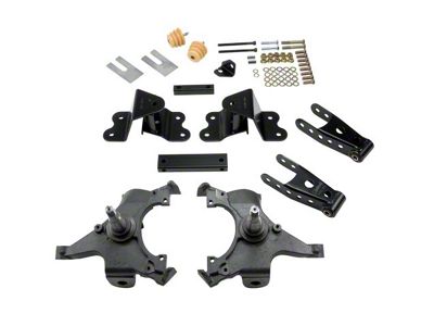 Belltech Lowering Kit; 2-Inch Front / 4-Inch Rear (88-98 C1500 Extended Cab)