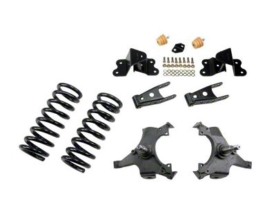 Belltech Lowering Kit; 3-Inch Front / 4-Inch Rear (92-98 C1500 Regular Cab, Excluding 454 SS)
