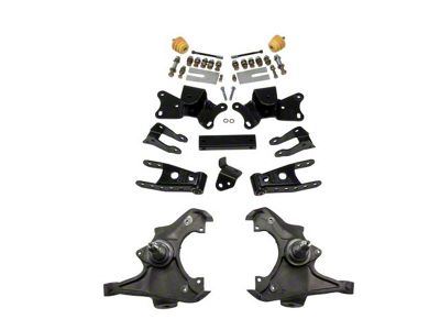 Belltech Lowering Kit; 3-Inch Front / 4-Inch Rear (1988 C3500 Extended Cab DRW)