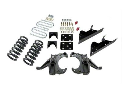 Belltech Lowering Kit; 4-Inch Front / 6-Inch Rear (73-87 C10, C15 w/ 1-Inch Thick Front Rotors)