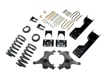 Belltech Lowering Kit; 4 or 5-Inch Front / 6-Inch Rear (92-98 C1500 Regular Cab, Excluding 454 SS)